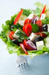 salades grecque végétarienne pour l'été