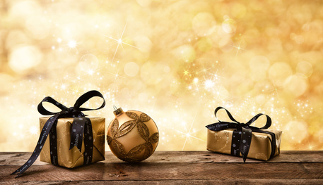 golden Christmas background