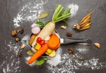 Un repas de fêtes vegan, sans gluten ou sans lactose repas de fête végétarien ou vegan