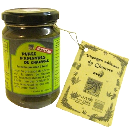 purée d'amandes chanvre bio