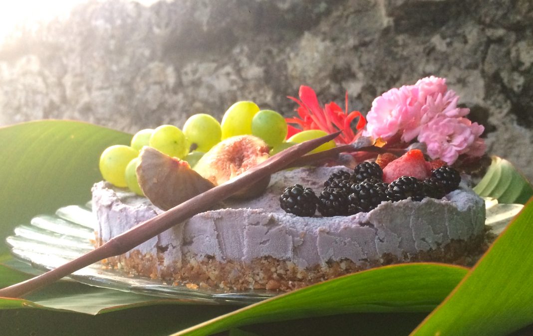 gateau cru phycocyanine