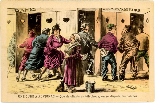 Carte postale cure d'eau Alvina Réponses Bio